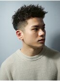 ツーブロスパイキーショート
