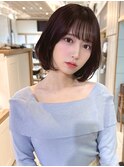 チェリーブラウン×髪質改善[髪質改善/縮毛矯正/韓国]