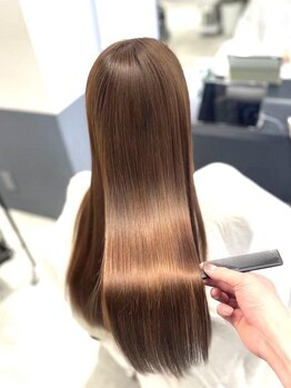 シエラ 心斎橋(CIERA.)の写真/大人女性からの信頼度◎クセをしっかり伸ばしながら自然で柔らかなストレートを実現♪ポイントストレートも