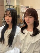 ヘアメイク シュシュ(Hair make chou chou)&nbsp;ピンクブラウン　ブリーチなしカラー　レッドカラー