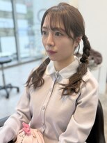 スティル カラン(STILL calin)&nbsp;ヘアセット韓国ヘアロングレイヤーカットミルクティーベージュ