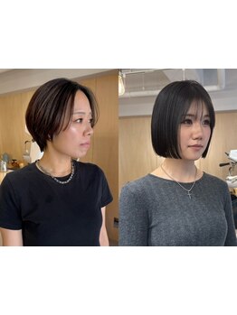 一人ひとりの骨格や顔型に合った小顔みせ抜群ショートをご提案◎どの角度から見てもキレイなシルエットに☆