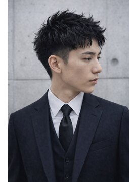 ベル 銀座並木通り店(Belle) 《スーツ仕事でもカッコいい》/シャドウパーマ/ベリーショート