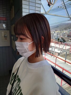 ピンク バイ アンジェリカ 瓢箪山店(PINQ by ANGELICA) #PINQ　#ぷつっとボブ　#タッセルボブ