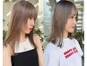 【masa/suzuka限定】ブリーチ無し髪質改善ダブルカラー＋2stp TR ￥13500