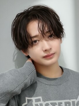 オーシャントーキョー 大阪(OCEAN TOKYO) ワックスなしツーブロックメンズセンターパートニュアンスパーマ