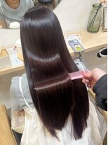 エイチ(H) レイヤーボブヘアカラーバレイヤージュ50代くるみちゃんヘア