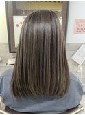 【HAIR lala+】 #ハイライト #オリーブ #髪質改善