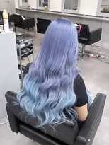 シェイロ(Cielro) スカイブルー/ネイビーブルー×水色インナーカラー