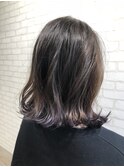 ラベンダーカラー×グラデーションカラー×ロブ