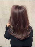 ピンクラベンダー　外ハネミディアム【ＯＡＫあざみ野】