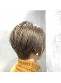 ハンサムショート×アッシュベージュ