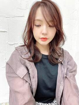 ヘアーデザイン アンジェロ インアルト(Hair Design Angelo In alto) 30代/40代/50代/セミロング/ピンクブラウン