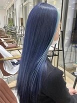 クアトログランシュ ひたちなか店(QUATRO×GranCieux)&nbsp;フェイスフレーミング×水色×ネイビーブルー