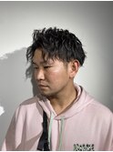 京橋　理容室　メンズ　大人のソフトツイストスパイラルパーマ