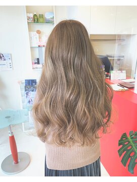 ヘアステージ スプール(HAIRSTAGE SPOOL) ハイトーンカラー　ミルクティーグレージュ