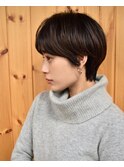 【buZon ブゾン】大人可愛い黒髪前下がりショートボブ