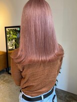 メリー オオサカ(Merly Osaka)&nbsp;モテピンク×ナチュラル外ハネ_透け感ピンクベージュ_