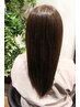 髪質改善酸性ストレート+カット+カラー+コアミーＴｒ+頭浸浴+UFB炭酸泉