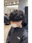 波巻きスパイラルマッシュウルフパーマ