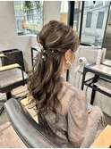 【立川CRES吉岡俊】ハーフアップ　ヘアアレンジ