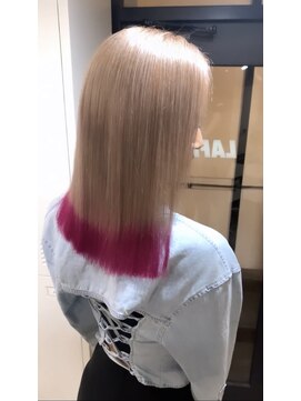 ラフ 難波店(LAFF) #黒髪#ボブルフ#ネビージュ#小顔#ワンレン