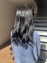 アジールヘア 北千住駅西口店(agir hair) 透明感のある韓国風暗髪ブルーブラックカラー