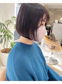 20代～30代大人ナチュラルボブカット前髪似合わせカット［仙台］