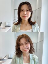 タス(tas)&nbsp;tas似合わせカット before&after 【愛されミディアムパーマ】