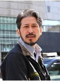 白髪を活かした刈り上げワイルドパーマスタイル