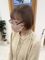 ソソ(soso.)&nbsp;ミルクティーブラウン/顔まわり薄めボブ