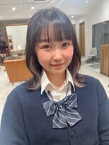 ネイロ 錦糸町(NeiRo)&nbsp;魅力倍増カールセミディシアーカラーダークアッシュショートヘア