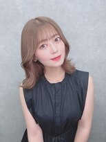 アンプル 天神店&nbsp;ボブ　グレージュボブ　透明感　ロブ　ミディアム　伸ばしかけ