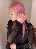 【chiwa style】ハイトーン　ピンク　ブリーチカラー