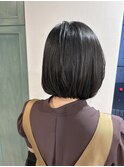 黒髪/ボブ/大人かわいい/オフィスカジュアル/髪質改善