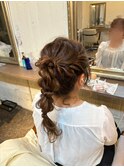 編みおろしポニー