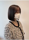 ボブ/丸みボブ/ダークグレージュ/大人可愛い/20代30代