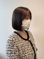 サラ ビューティー サイト 古賀店(SARA Beauty Sight) ボブ/丸みボブ/ダークグレージュ/大人可愛い/20代30代