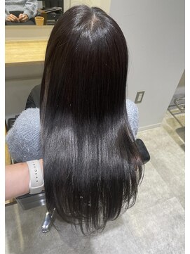 リタ(rita.) まつだて/ブルー/グレージュ/艶髪/レイヤー