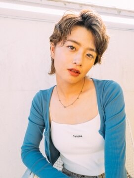 キューブ(HAIR MAKE Cube) ショートウェーブウルフ