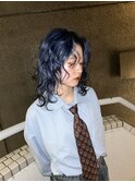 エンドカラーデザインカラーネイビーブルーウルフ