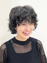 モリオフロムロンドン 松戸店(Morio from London)&nbsp;【松戸 藤原】 ショートボブパーマ　黒髪