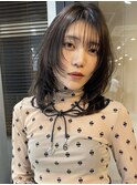 xレイヤーカット/イメチェン/ホワイトブロンド/外ハネボブ/美髪/