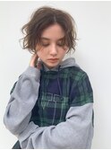 透け感ベージュカラー　ショート　（原宿/表参道）