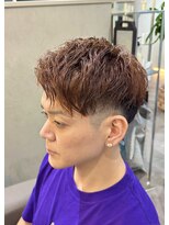 サロンドクオリア(Salon de Qualia)&nbsp;フェードスタイル/ブリーチなしカラー/オレンジ/S