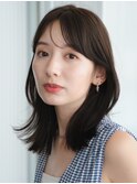 くびれヘア　縮毛矯正　ストレート　ボブ　ミディアム　前髪