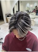 メンズハイライトバレイヤージュメッシュ