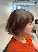 【kaela satomi】ふんわりボブ×デザインカラー