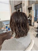 盛岡レディースパーマ【ブリーチ◎グレージュ】30代40代オススメ