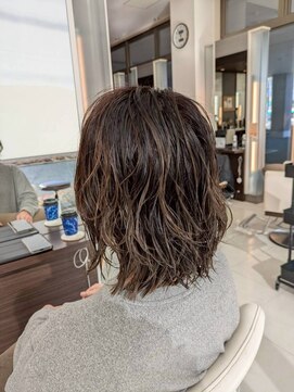 盛岡レディースパーマ【ブリーチ◎グレージュ】30代40代オススメ